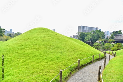 Lush Green Hills at Suizenji Garden in Kumamoto City photo