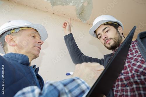 listing the areas of defects in the building