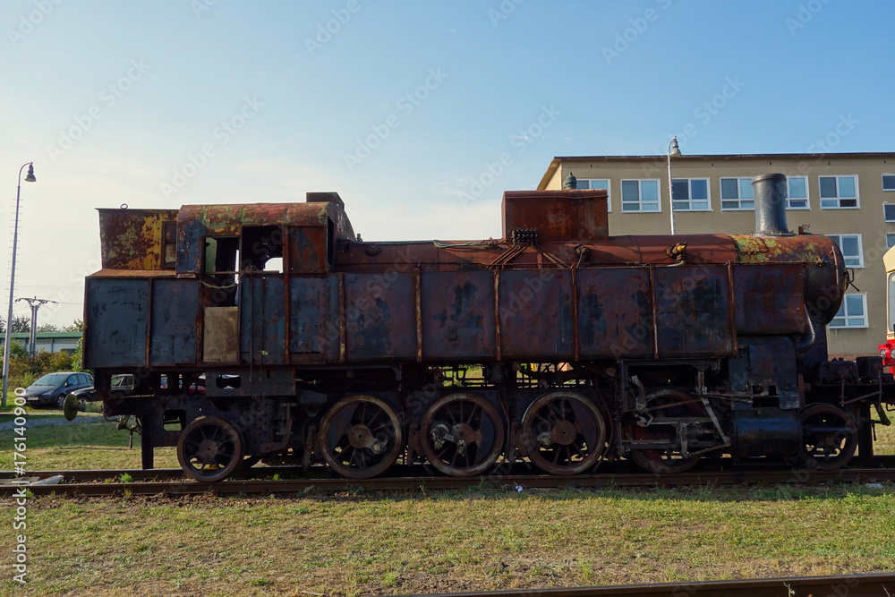Old locomotive, movie star