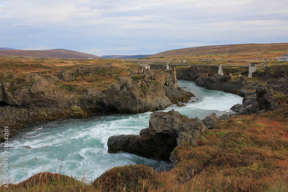Skalfandafljot, river in Iceland.