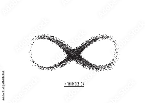 Infinity symbol background. Endless concept