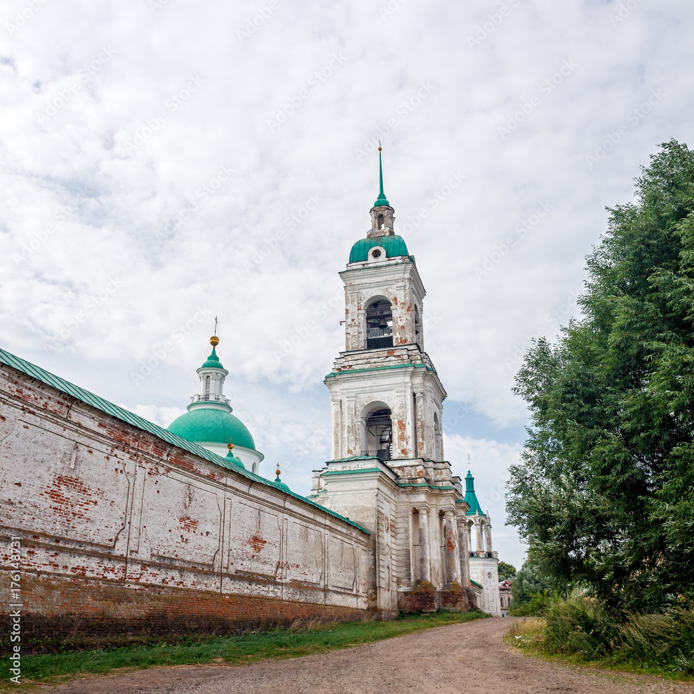 Old stone Orthodox Church in Russia.
