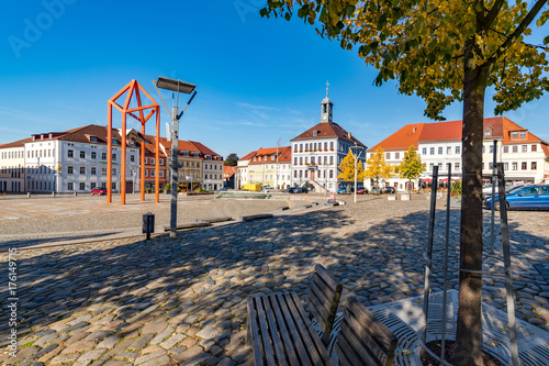 Town Hall on square in Bischofswerda photo