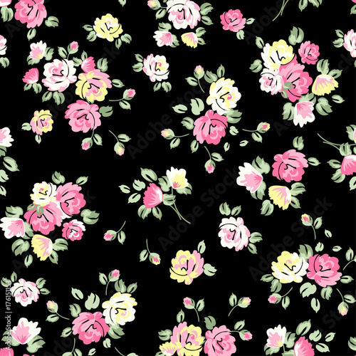 Wallpaper Mural  wallpaper seamless flower pattern Torontodigital.ca