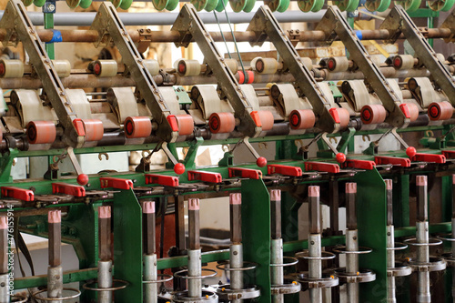 Old Textile Machine for Spinning Wool.