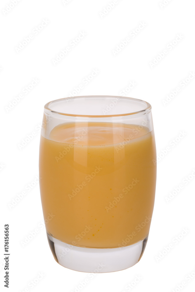Egg liqueur isolated on white background, clipping path included Egg liqueur isolated on white background, clipping path included