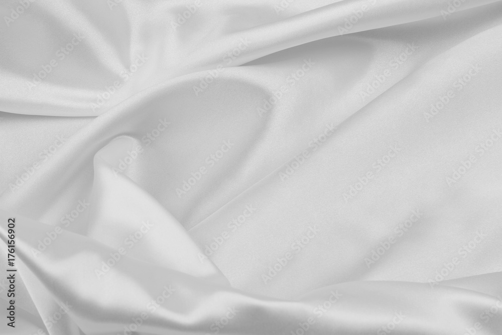 Fototapeta premium White silk fabric