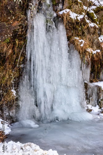 Eingefrorener Wasserfall