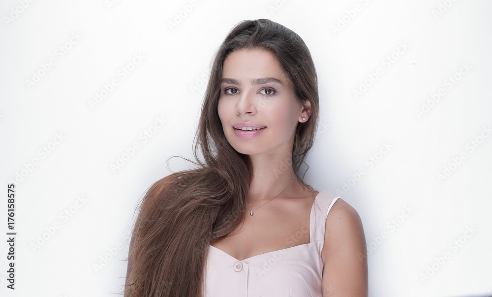closeup.a beautiful young woman. closeup.a beautiful young woman.