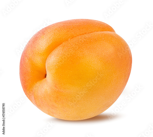 Photographie Fresh apricot isolated on white background with clipping path