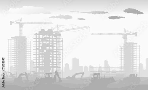 construction of a new district high-rise residential apartments