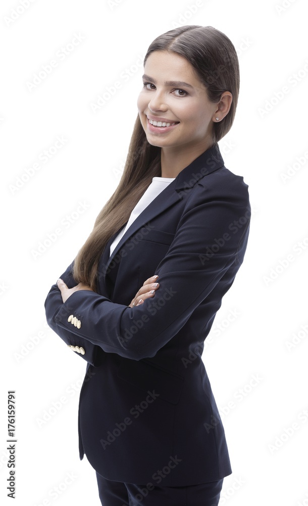 closeup. young business woman.