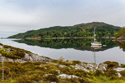 Yacht on the Loch