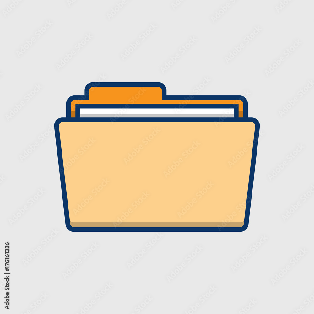 Folder Icon in flat style Folder Icon in flat style