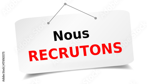 Nous recrutons