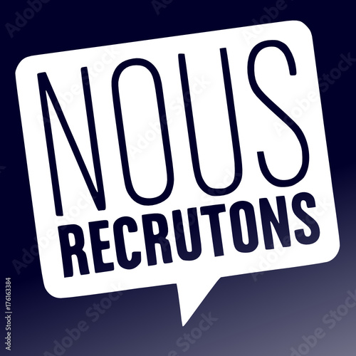 Nous recrutons