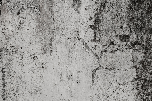 Dark gray grange wall texture for background with cracks