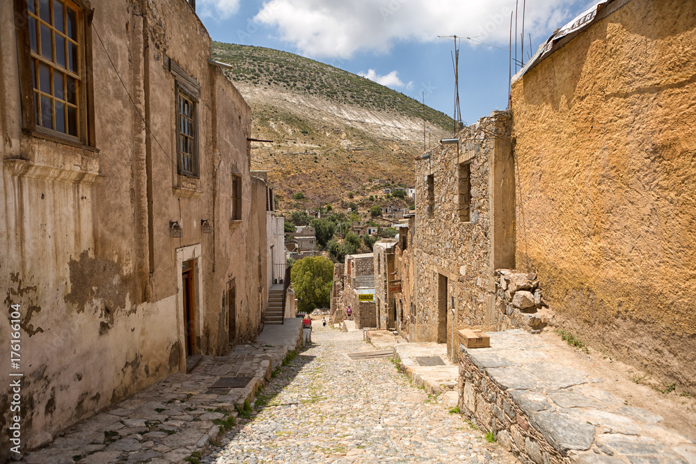 Real de Catorce, Mexico: narrow cobblestone streets and mostly abandoned stone buildings all through the town once known for silver mining