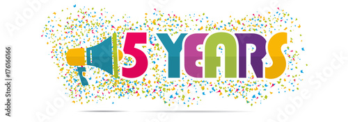 mégaphone mot : 5 years anniversary