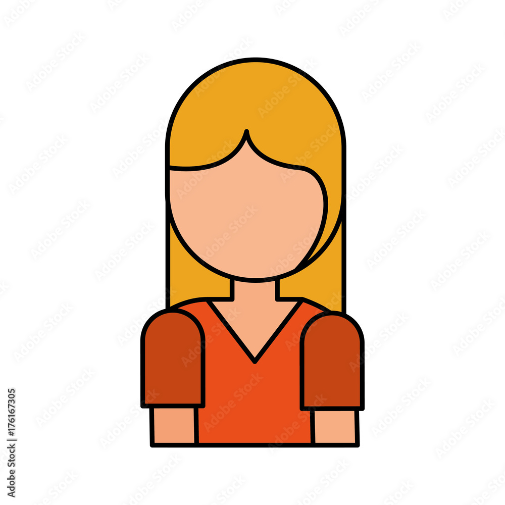 cartoon girl portrait people female character cartoon girl portrait people female character