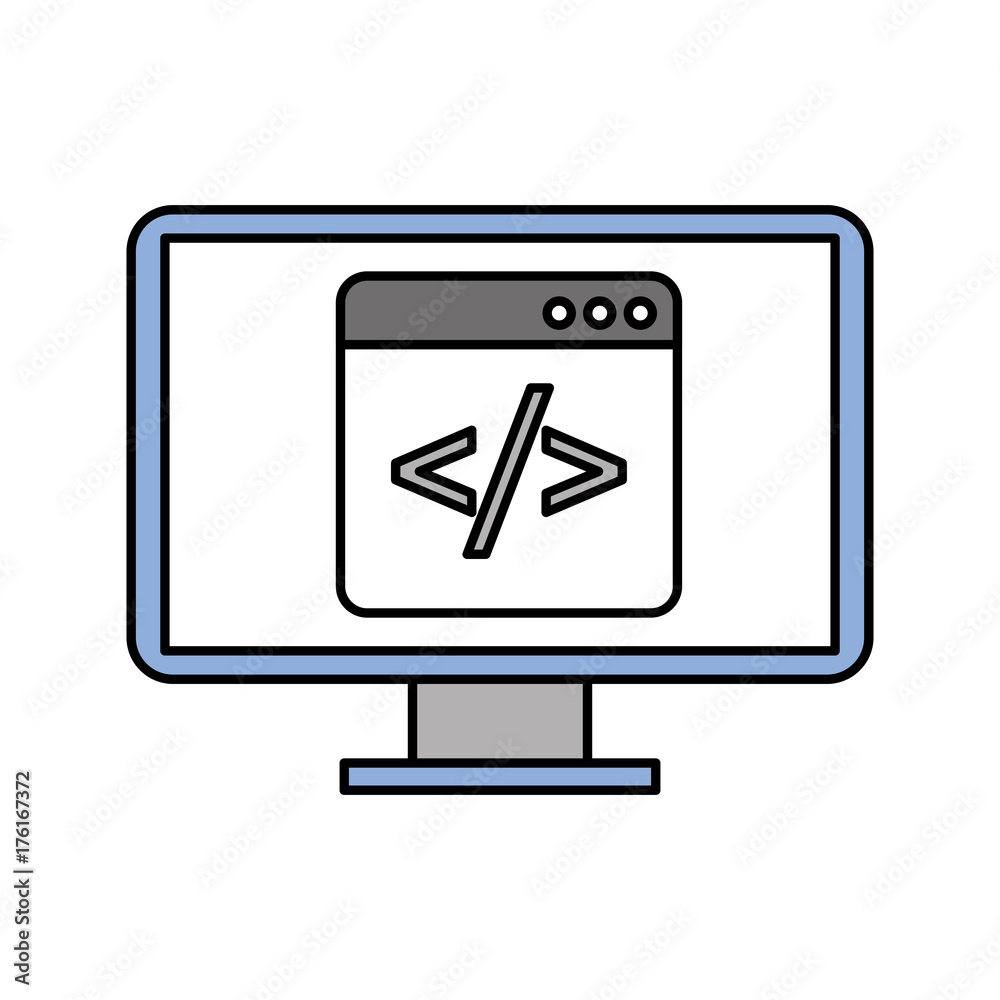 programming window with script code computer programming window with script code computer