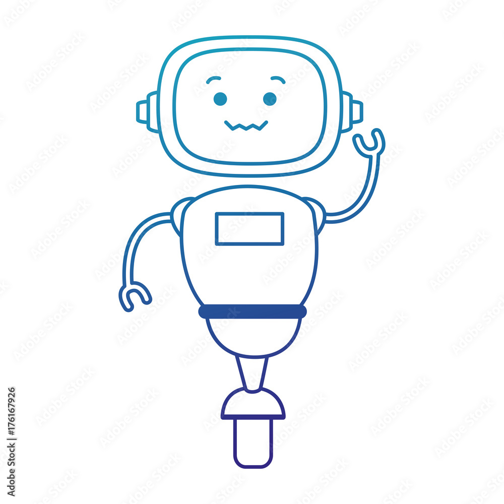 electronic robot with wheels