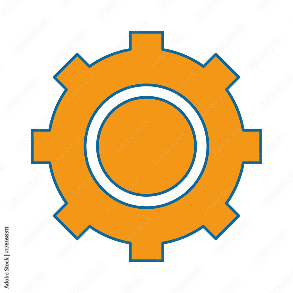 gears machine isolated icon