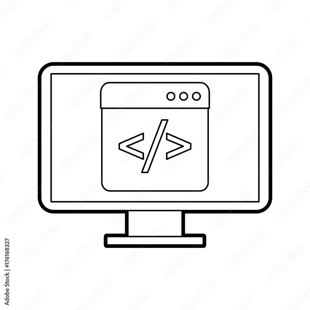programming window with script code html computer programming window with script code html computer