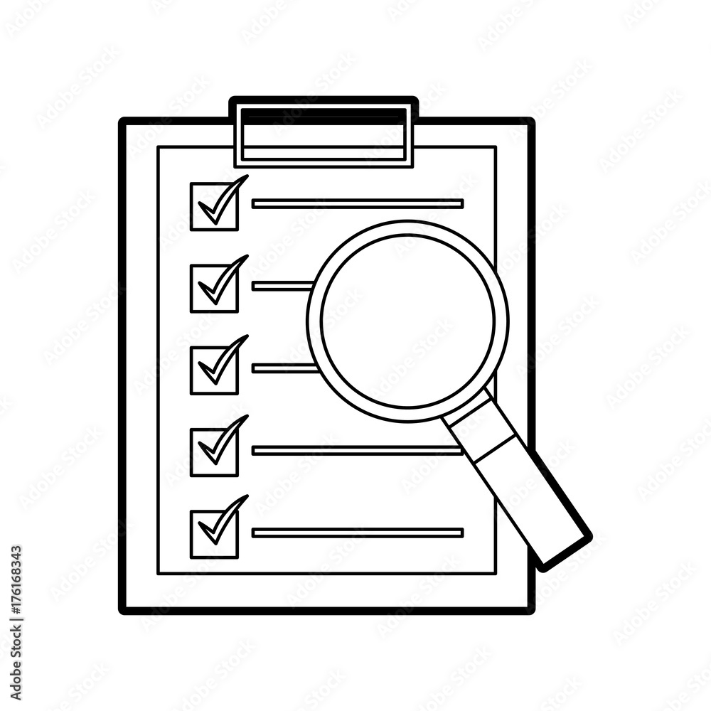clipboard checklist report with magnifier technology clipboard checklist report with magnifier technology