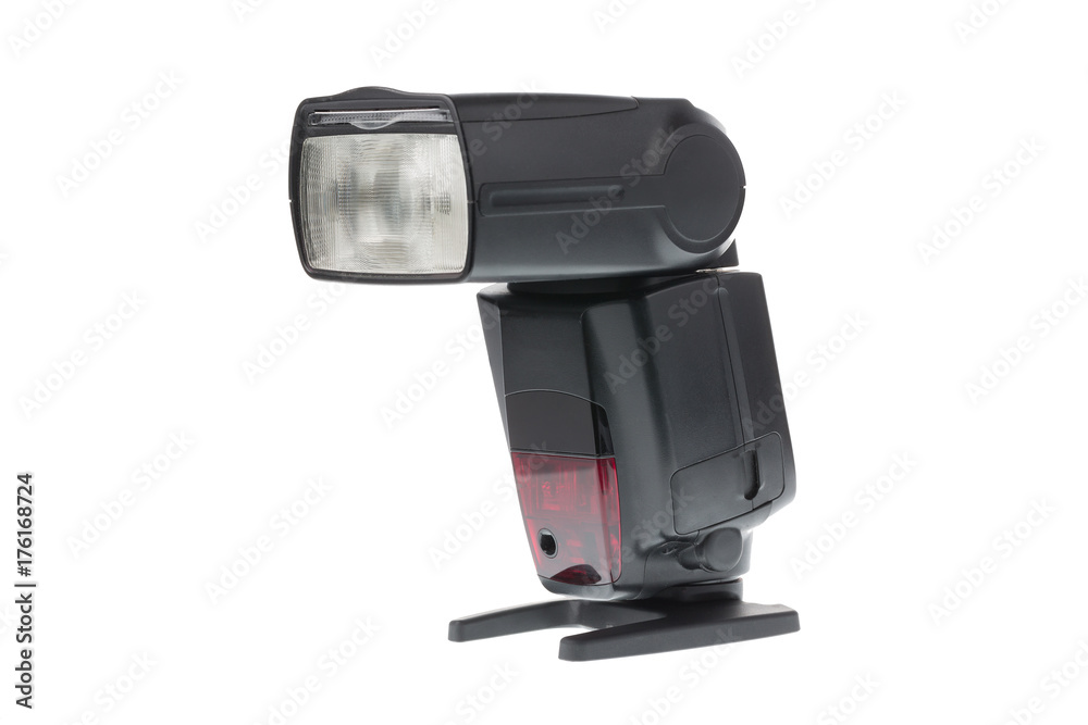 Modern Camera flash isolated on white background Modern Camera flash isolated on white background