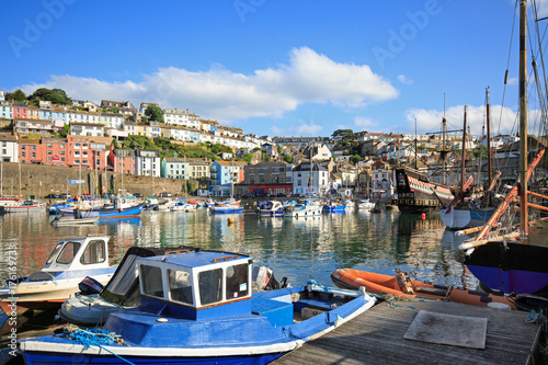 Brixham Harbour is a popular place for tourists to visit in the summer months © paula