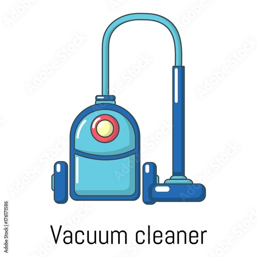 Vacuum cleaner icon, cartoon style