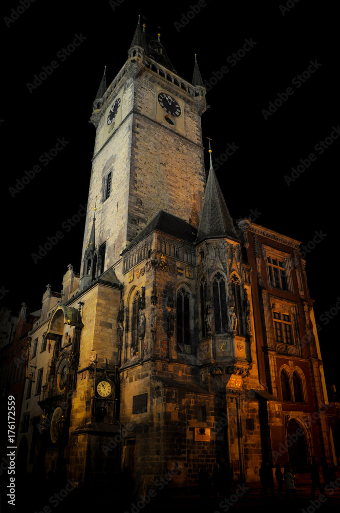 Prague City Hall by Night