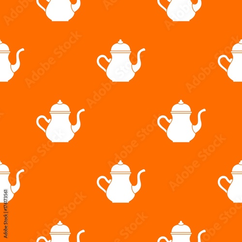 Traditional Turkish teapot pattern seamless
