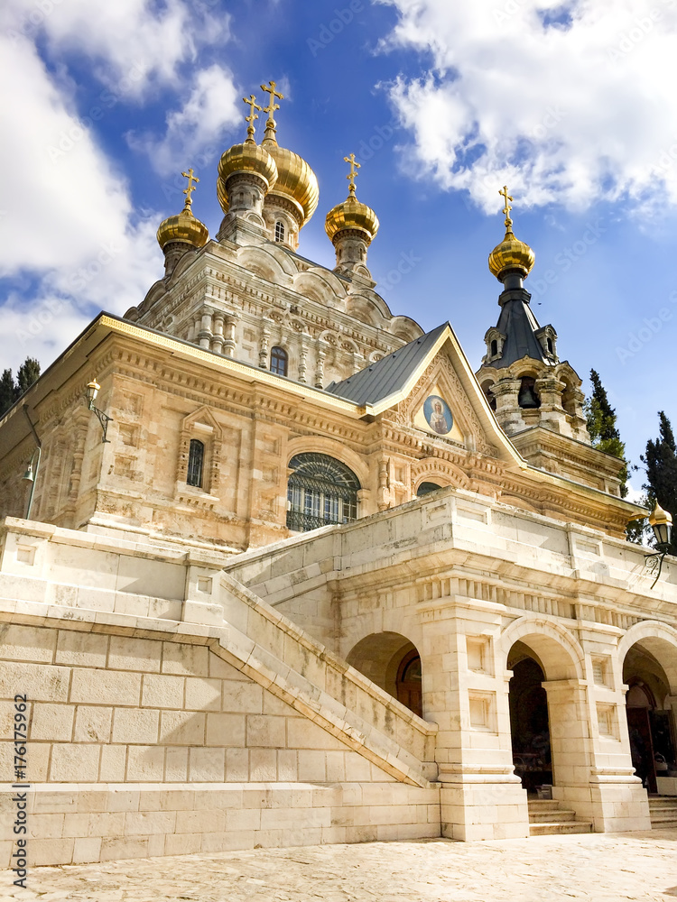 Mary Magdalena Monastery Church in Jerusalem, Israel