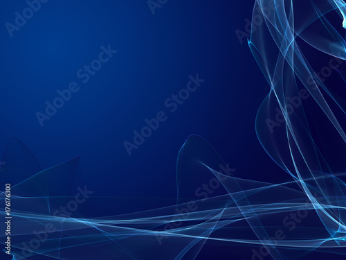 Energic abstract flame wave background with fantastic shapes