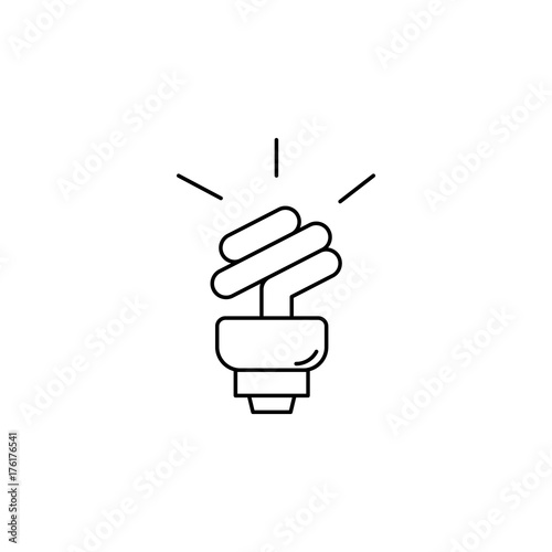 energo seving Light bulb vector icon photo