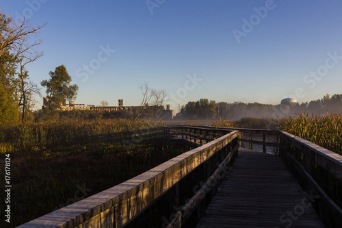 Misty Morning Bridge © Michael