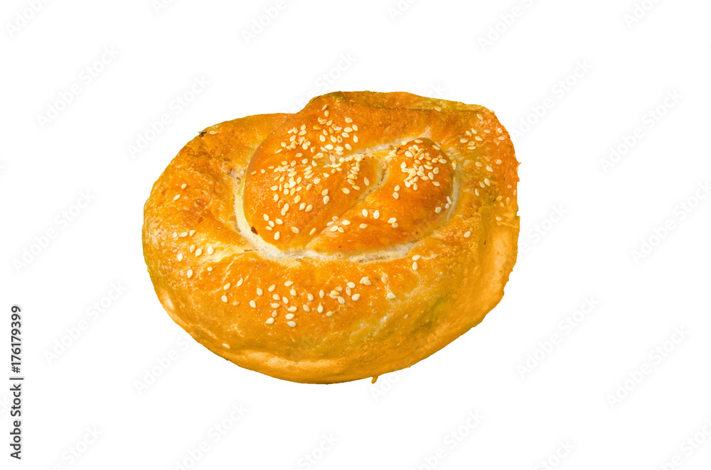 pie with cheese filling isolated on white, clipping path included pie with cheese filling isolated on white, clipping path included