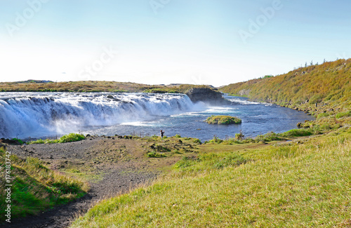 Waterfalls, Iceland. It is located in the South of Iceland, Close to Reykjavik