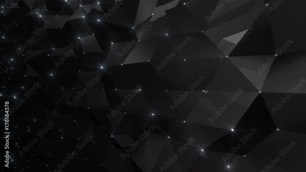 Glitter shining Star Wall waving background.