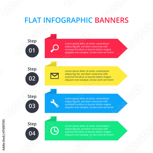 FLAT INFOGRAPHIC BANNERS