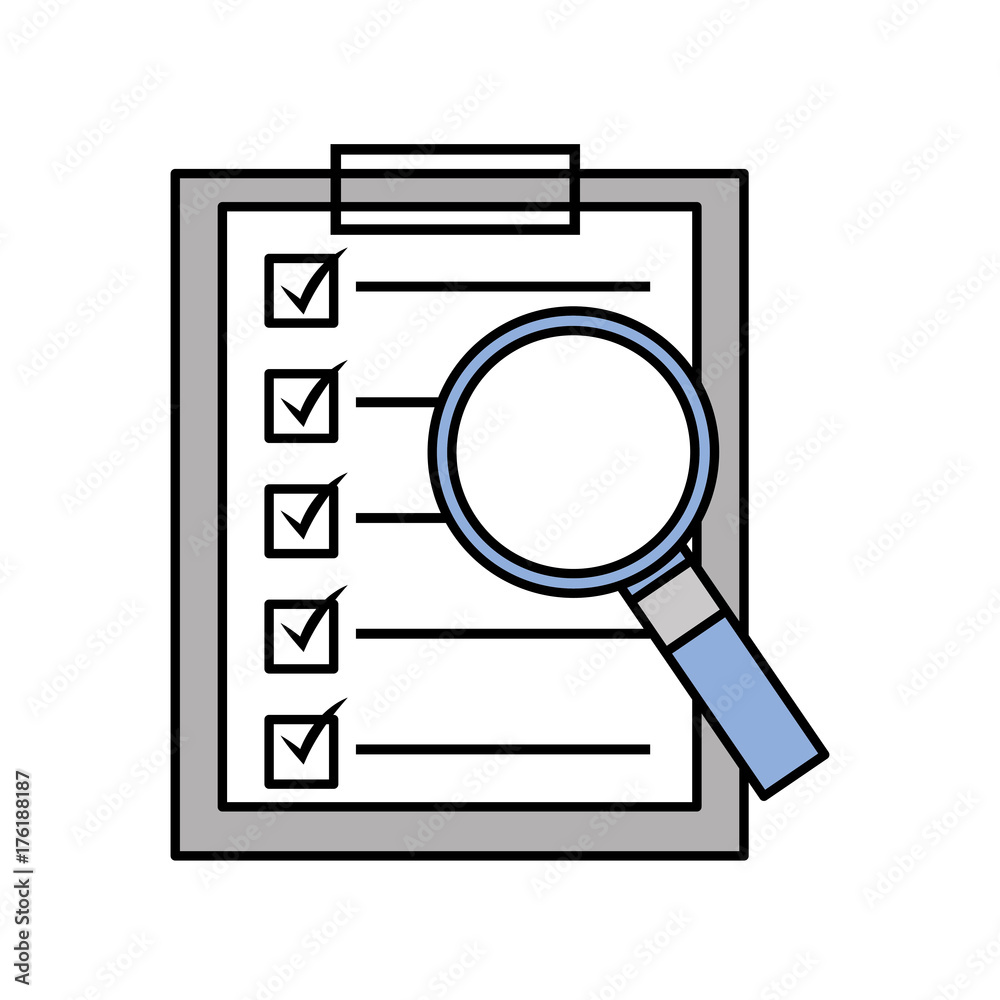 clipboard checklist report with magnifier technology clipboard checklist report with magnifier technology
