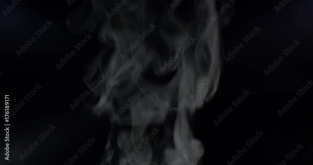 Steam(smoke) rise motion on black background. 4k VFX element Steam(smoke) rise motion on black background. 4k VFX element