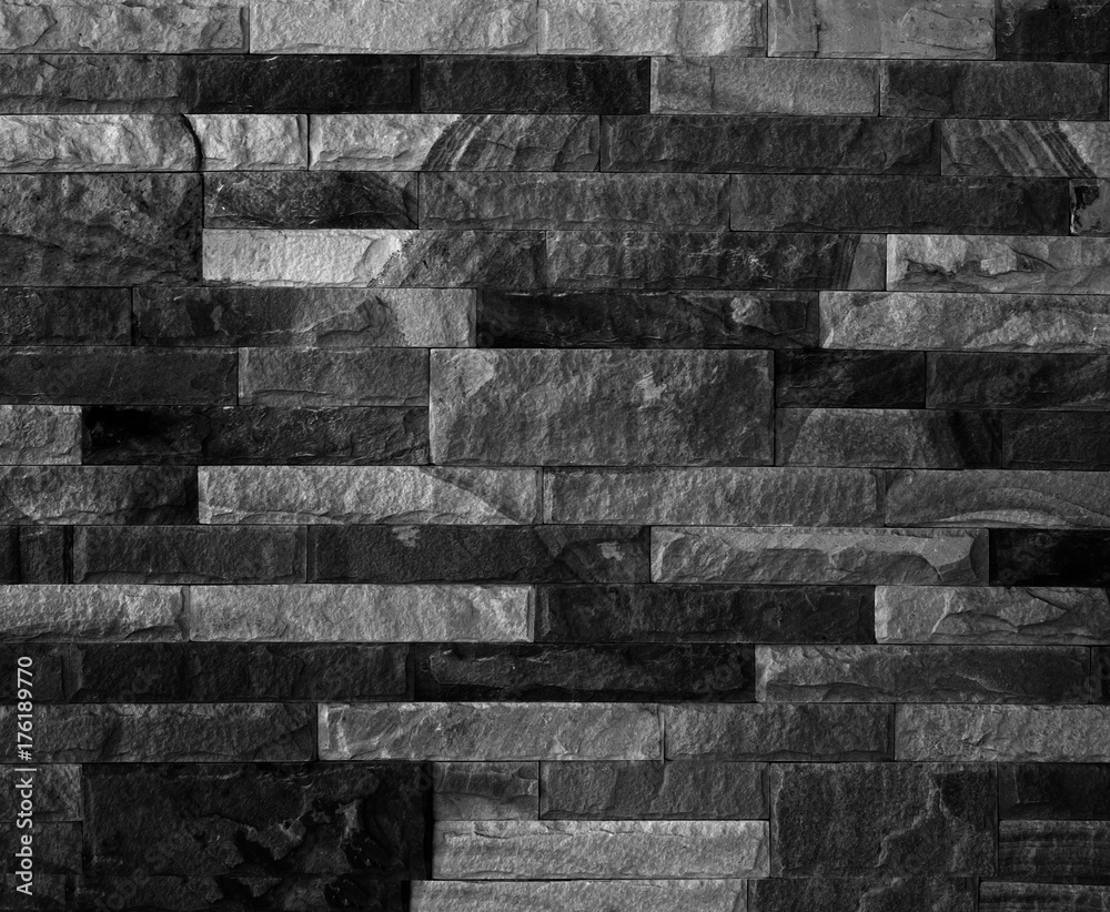 Black stone wall Black stone wall