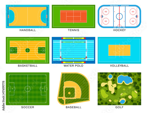 Sport game field vector ground line playground soccer green stadium grass background winner champion illustration