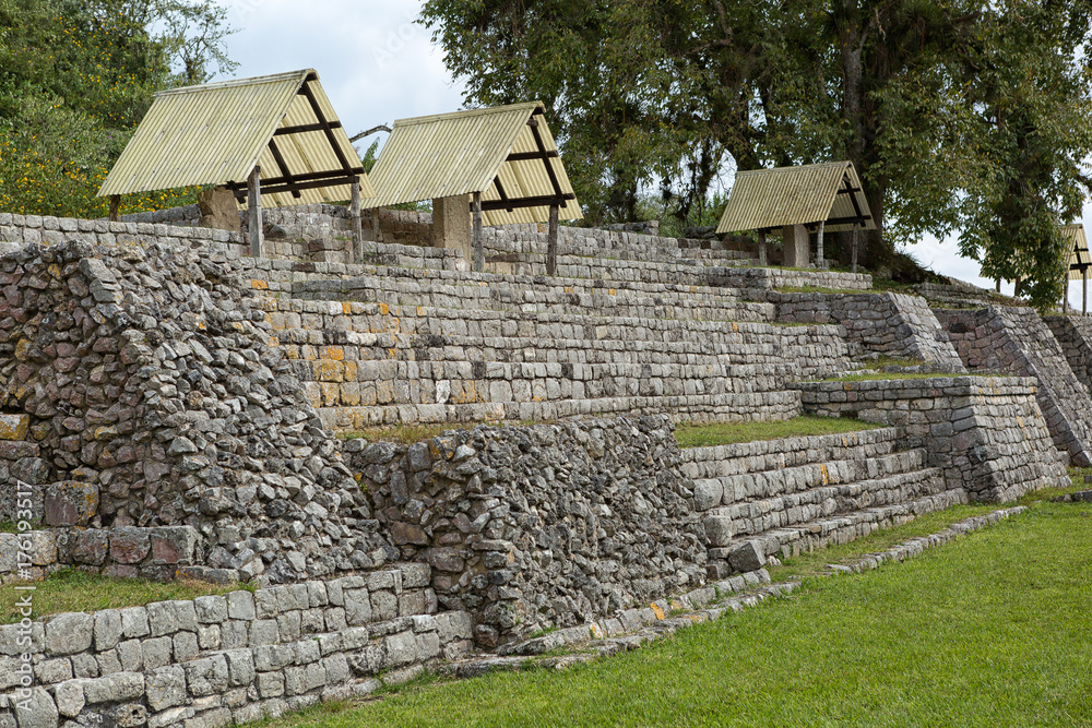 Chinkultic ruins built in the Maya classic era in Mexico Chinkultic ruins built in the Maya classic era in Mexico