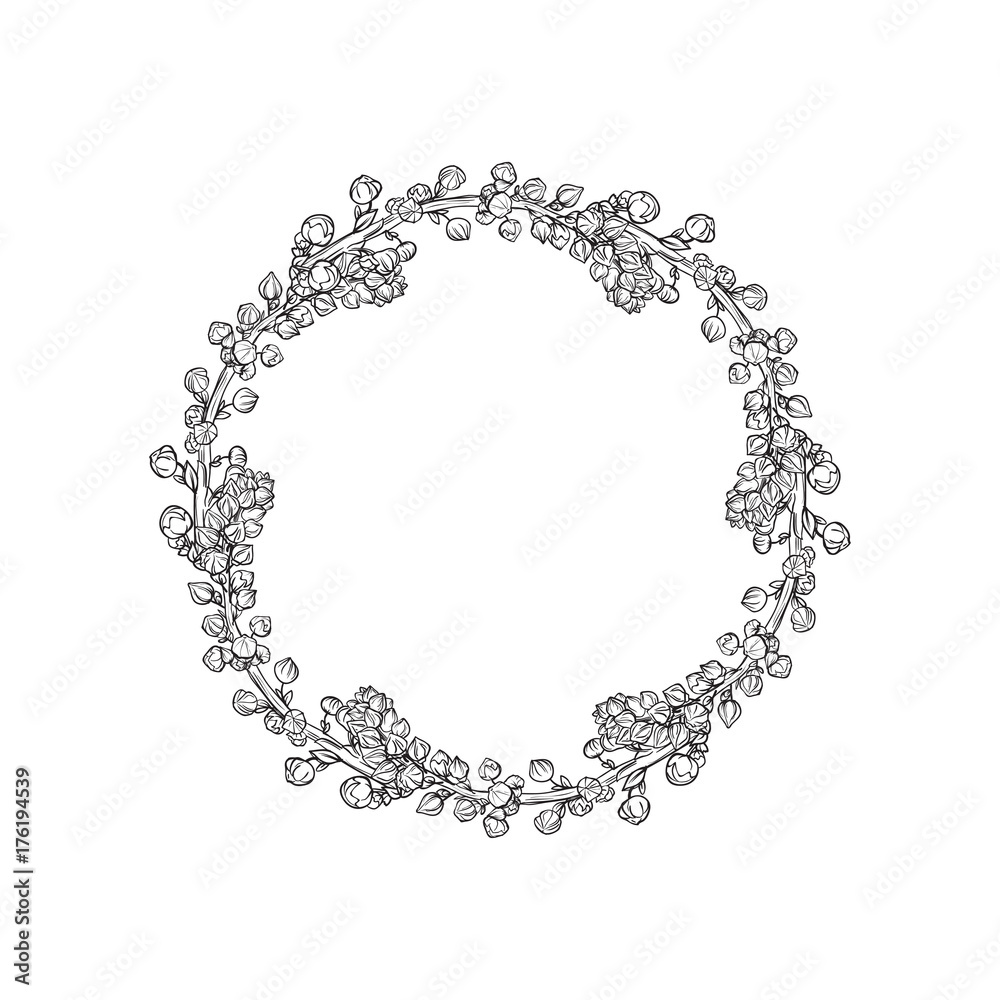 Isolated abstract round shape. Natural symbol.
