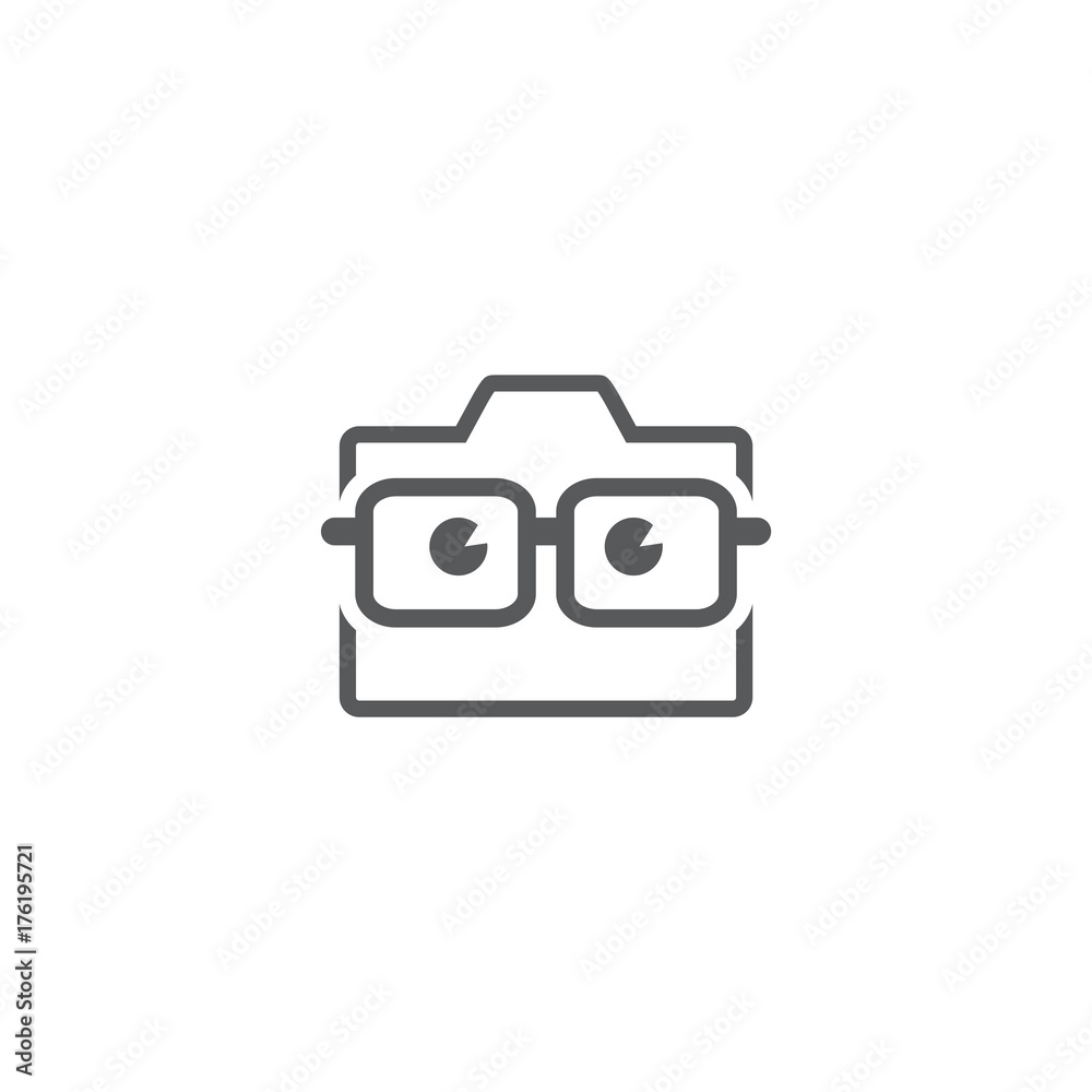 photography geek logo