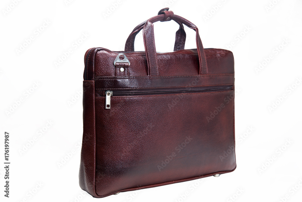 Leather bag made from high quality leather for executives. Available with clipping path Leather bag made from high quality leather for executives. Available with clipping path